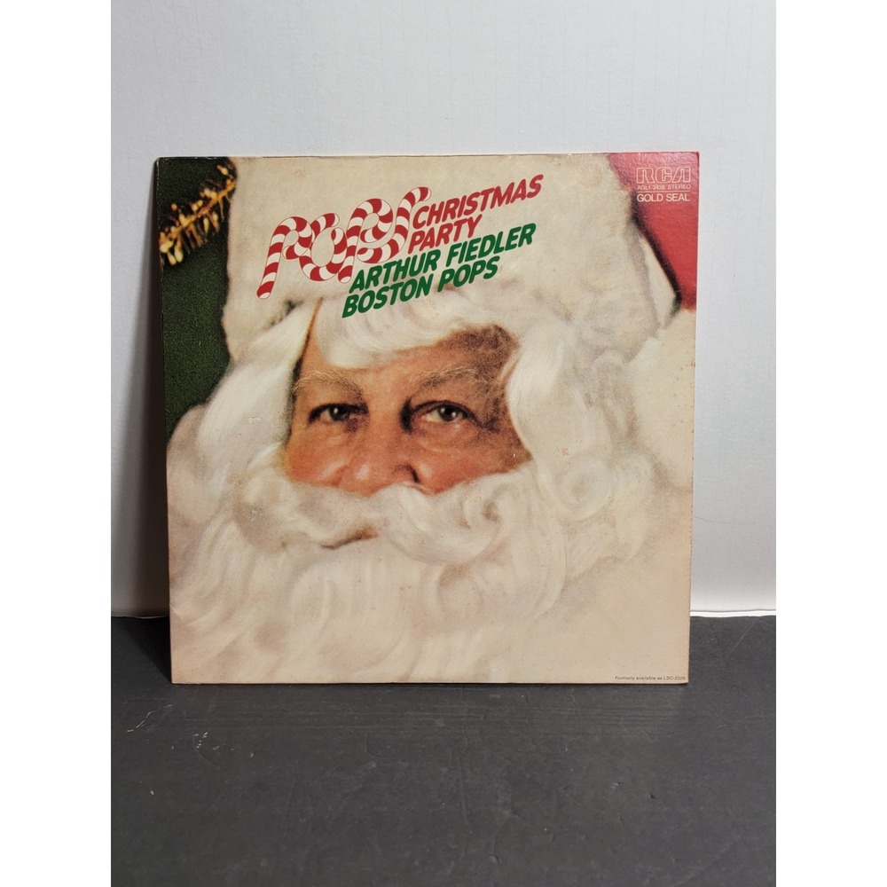 Pops Christmas Party Boston Pops Orchestra Arthur Fiedler Vinyl Record Album